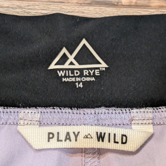 Wild Rye Women's Ruby Mountain Bike Shorts Camp Mauve Size 14 - Picture 7 of 14